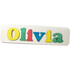 puzzle lemn nume copil olivia